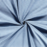 Baumwoll Cretonne Vichy Karo 5mm - 5028 jeansblau